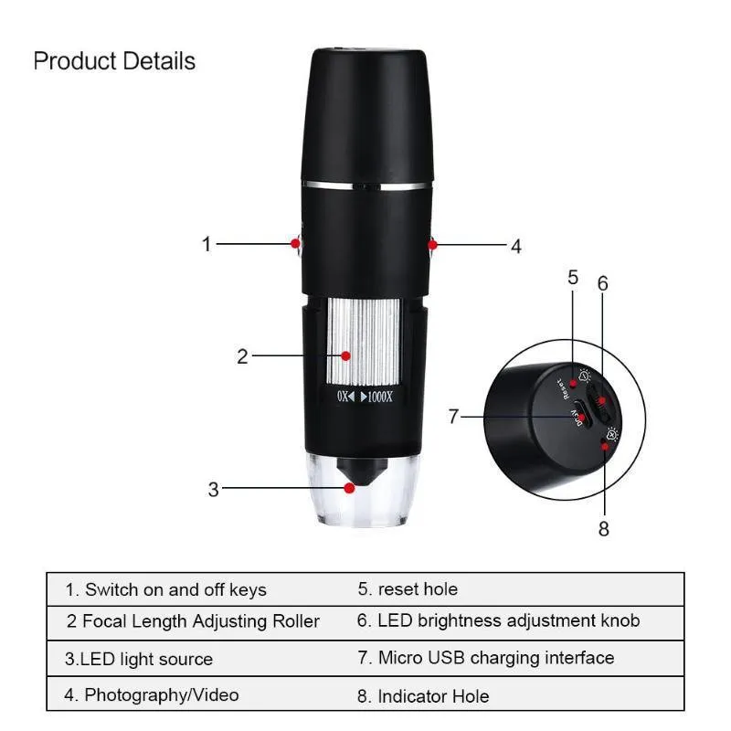 1000X WIFI Digital Smartphone Microscope™