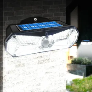 126 LEDs Portable Solar Security Lights, IP65 Waterproof Wireless Exterior Flood Light Detected Light