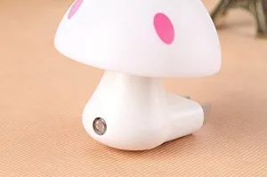 254 Automatic Night Sensor Mushroom Lamp (0.2 watt, Multicolour)