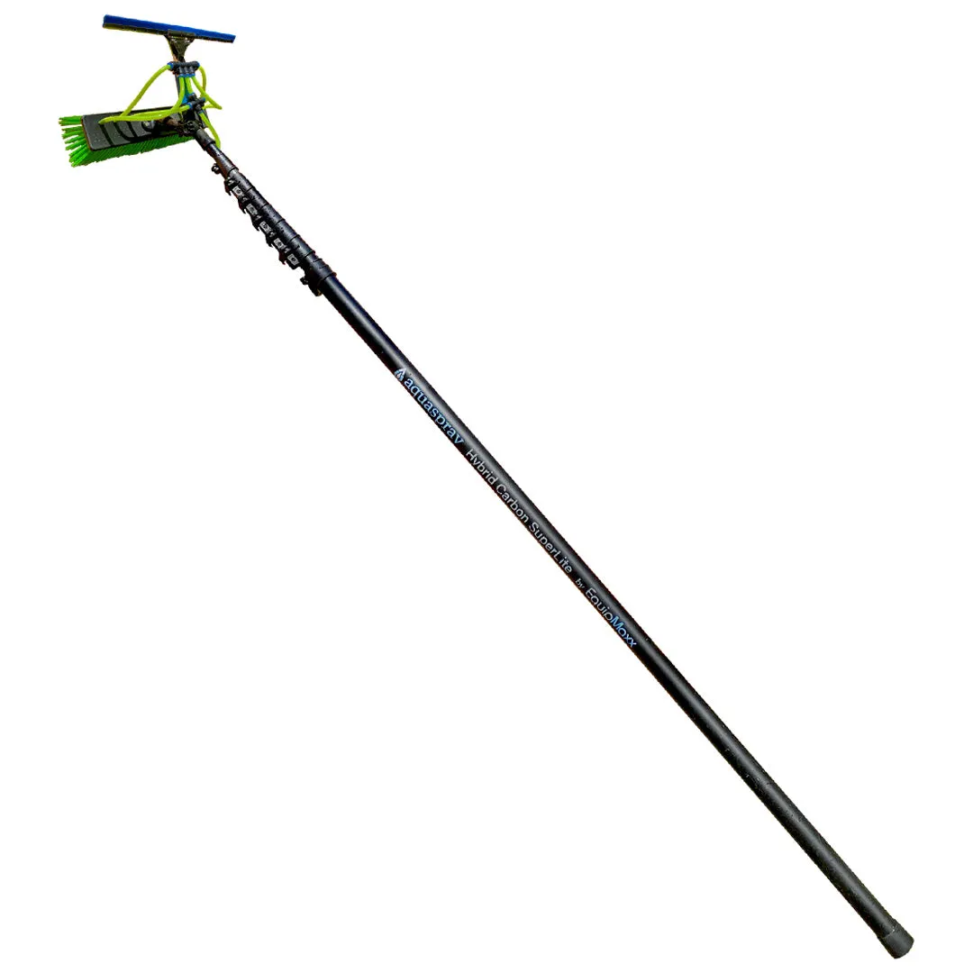 40 Foot Carbon Water Fed Pole with Brush and Squeegee