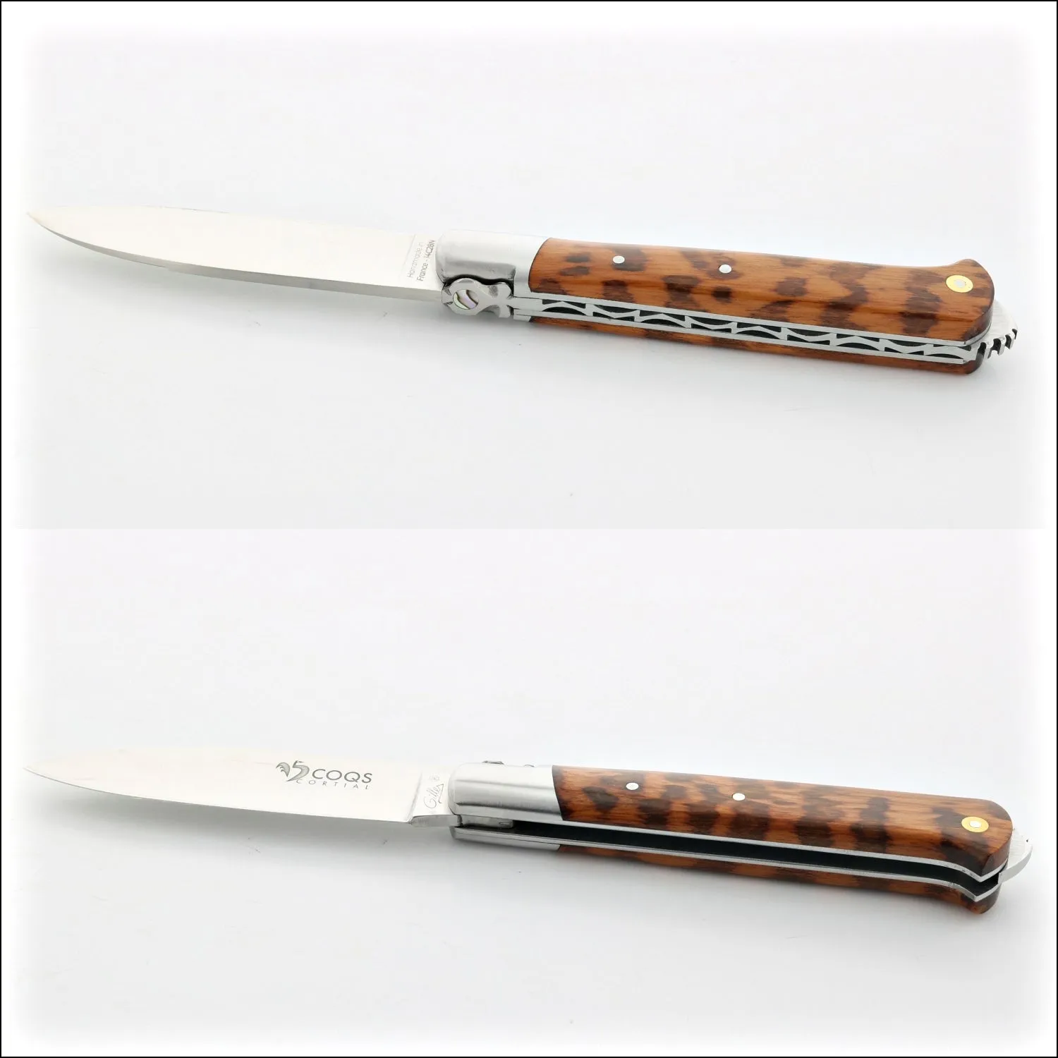 5 Coqs Pocket Knife - Amourette & Mother of Pearl Inlay