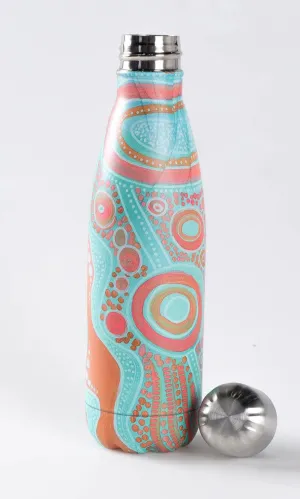 Aboriginal Art Stainless Steel Water Bottle Fresh Water