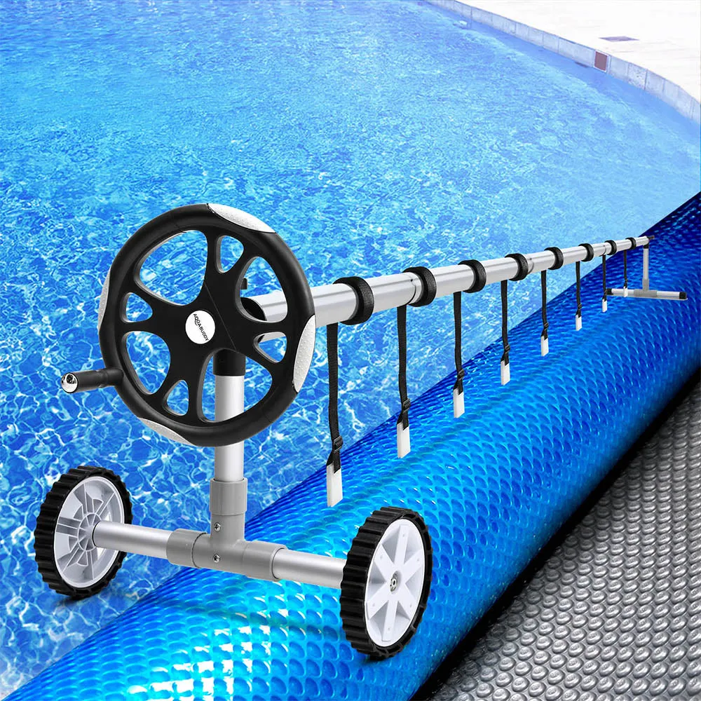 Adjustable Aluminium Pool Roller & Cover Set, 11x6.2m | Aquabuddy