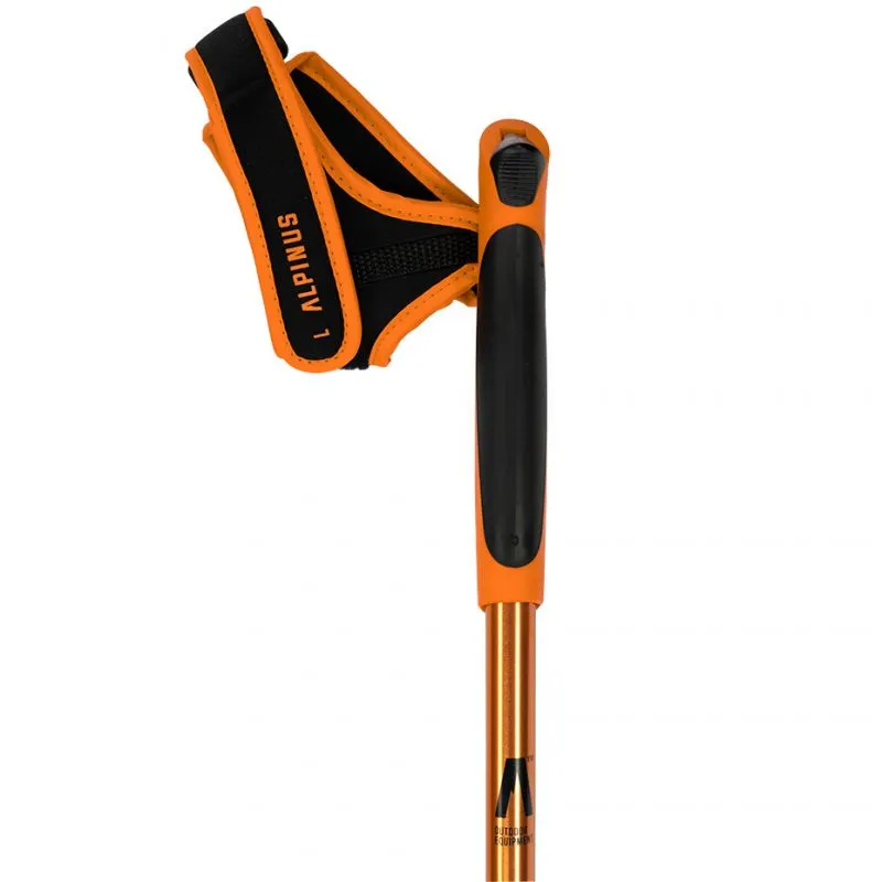 Alpinus Kungsleden Nordic Walking Poles - Orange