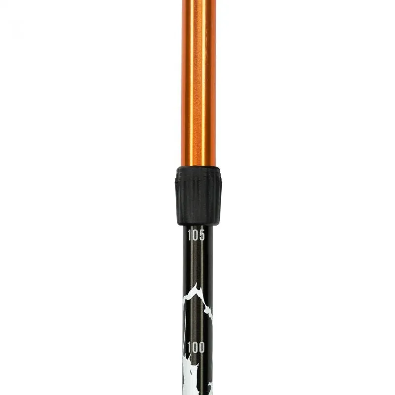 Alpinus Kungsleden Nordic Walking Poles - Orange