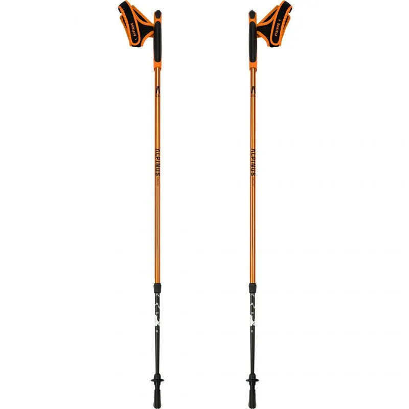 Alpinus Kungsleden Nordic Walking Poles - Orange