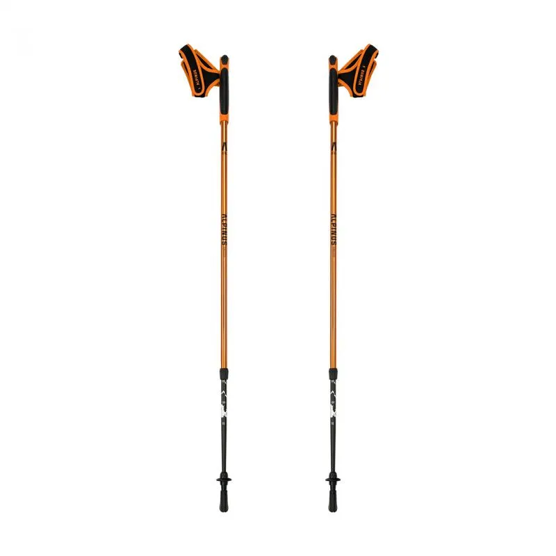 Alpinus Kungsleden Nordic Walking Poles - Orange