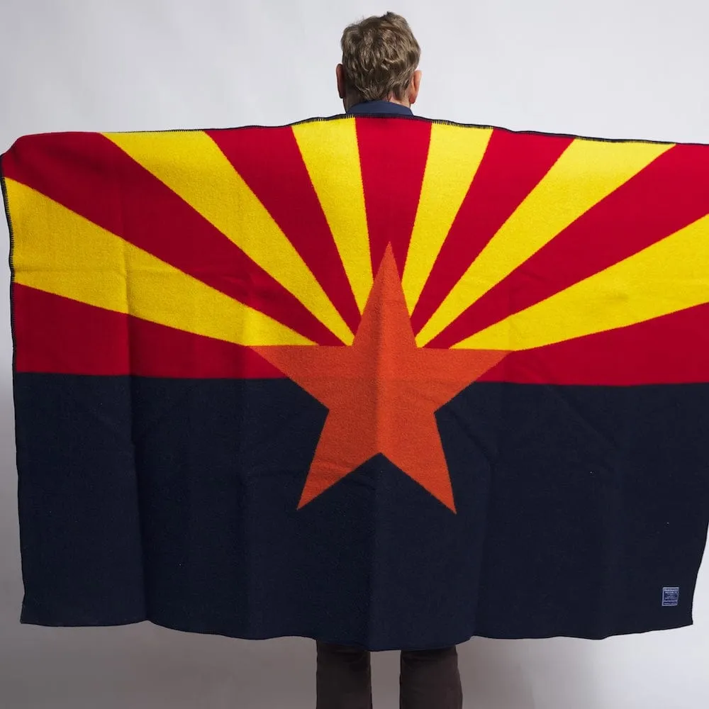 Arizona Flag Wool Throw