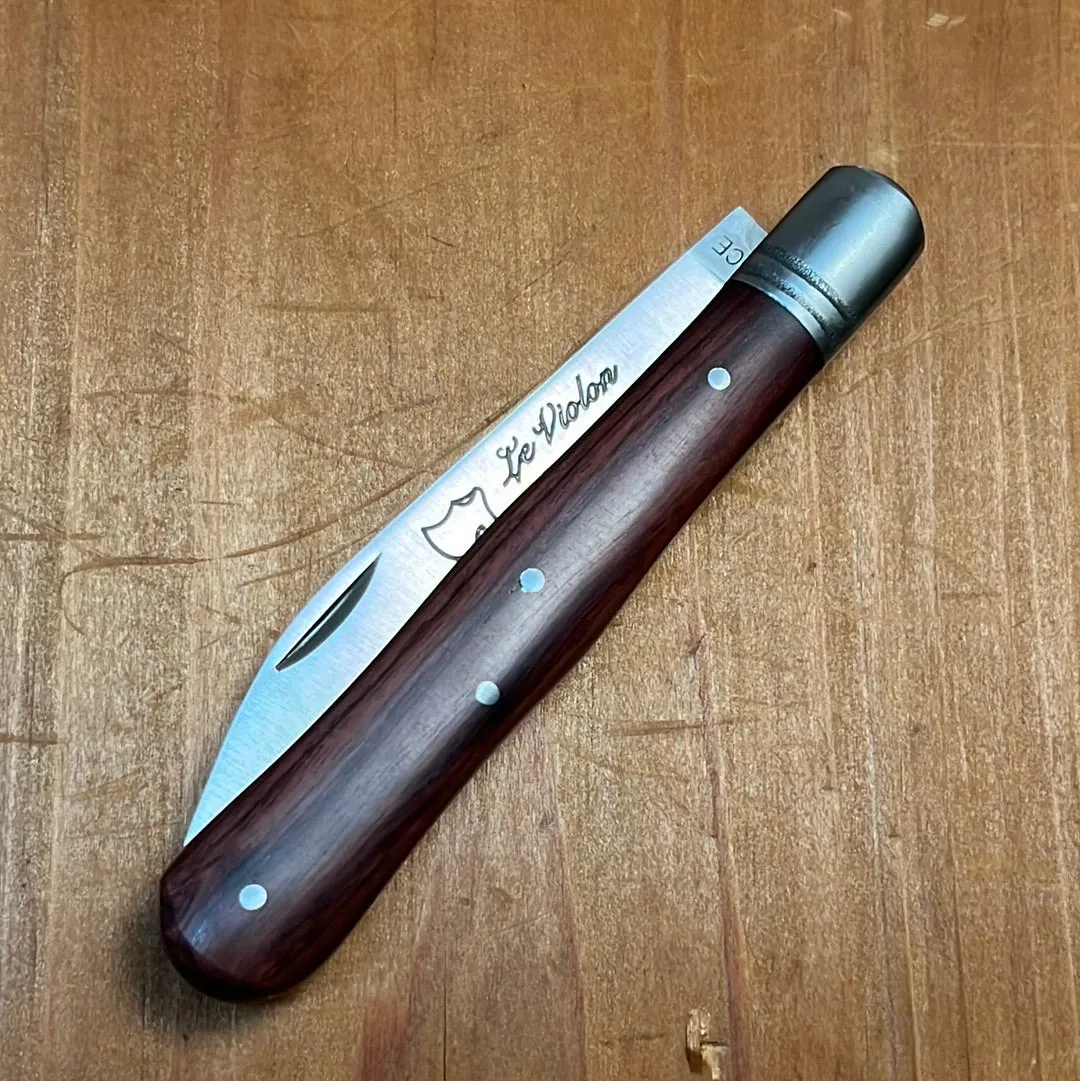 Au Sabot Violon 10.5cm Pocket Knife Stainless Violetwood