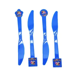 Baby Shark Birthday Blue Plastic Knives, 10 Count