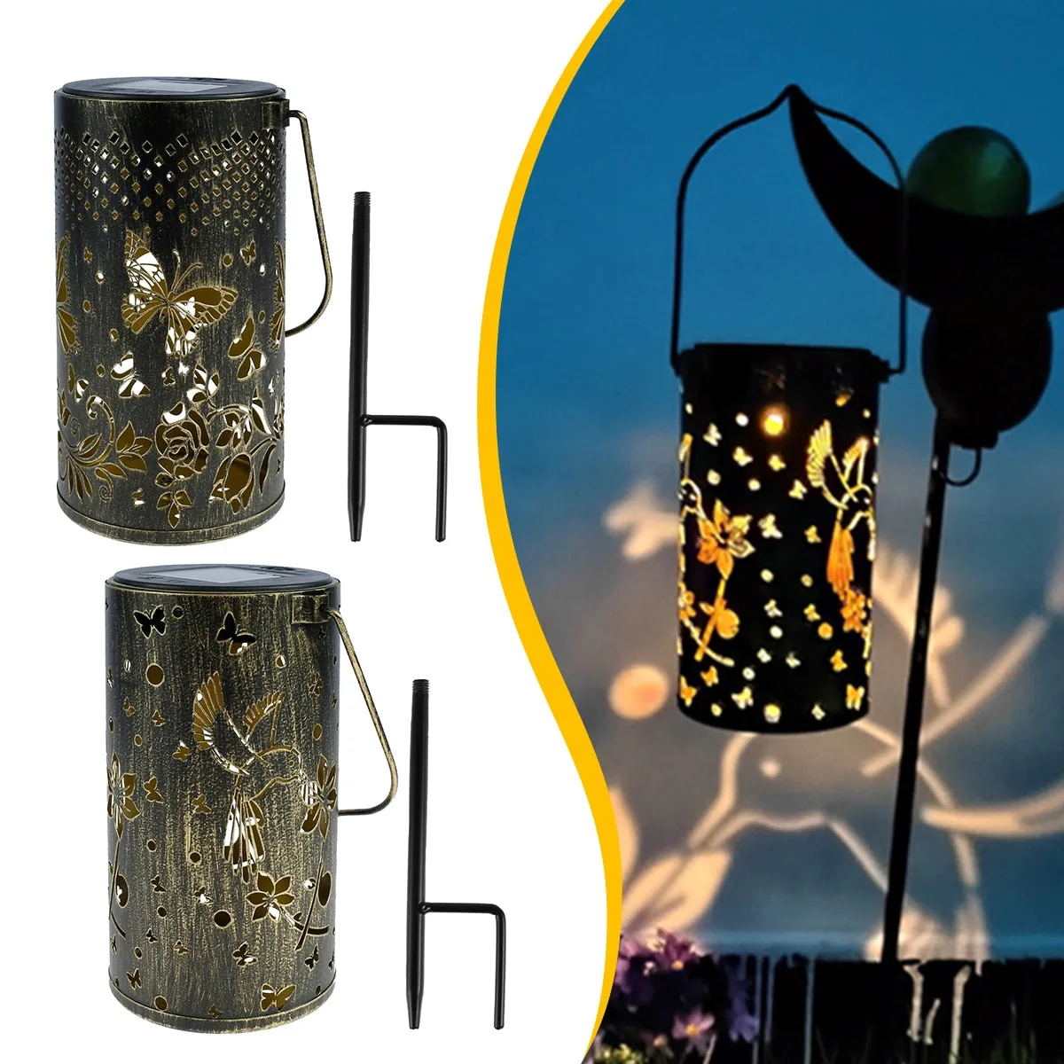 Butterfly Shadow Solar Light | Outdoor Waterproof Solar Lamp