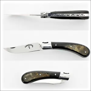 Capuchadou 10 cm Classic Folding Knife Buffalo Bark