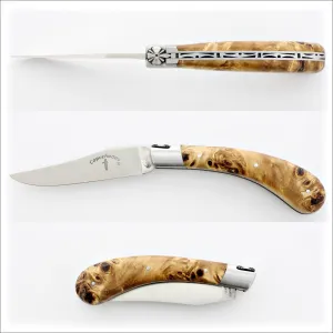 Capuchadou 12 cm Classic Folding Knife - Poplar Burl