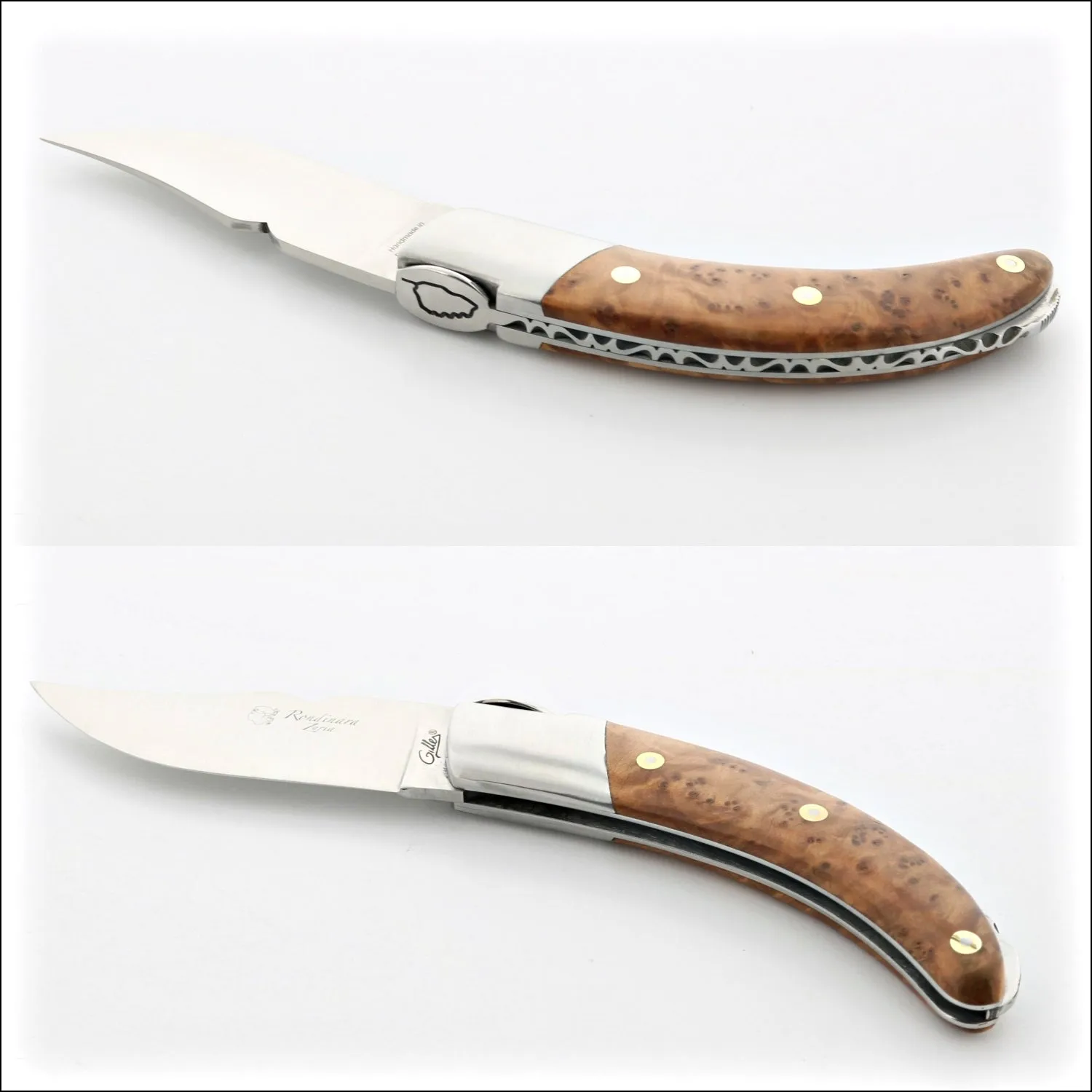 Corsican Rondinara Folding Knife - Thuya Handle