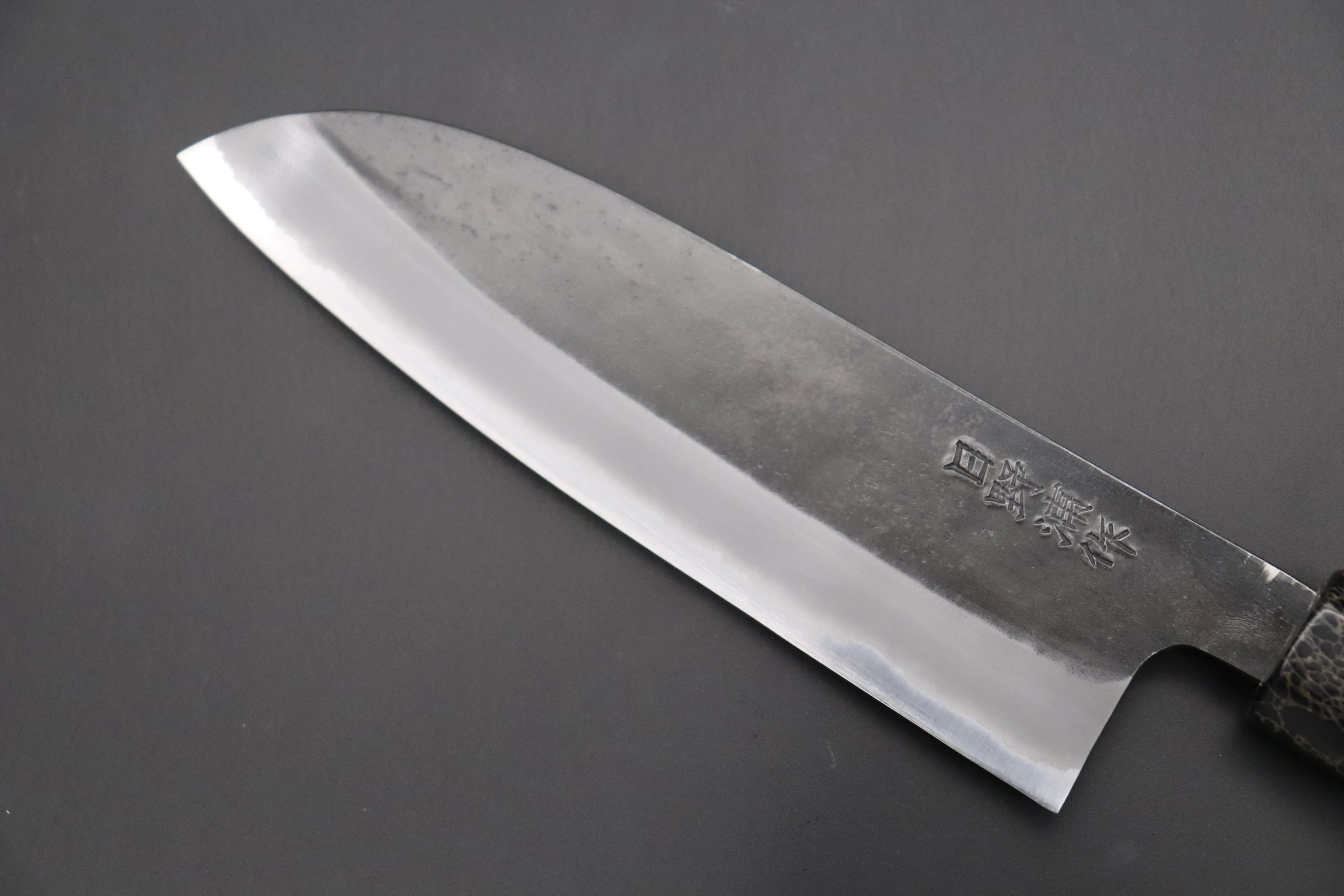 Custom Limited Edition, Hinoura White Steel No.1 Kurouchi Series HS1-4SP14 Wa Santoku 165mm (6.4 Inch)