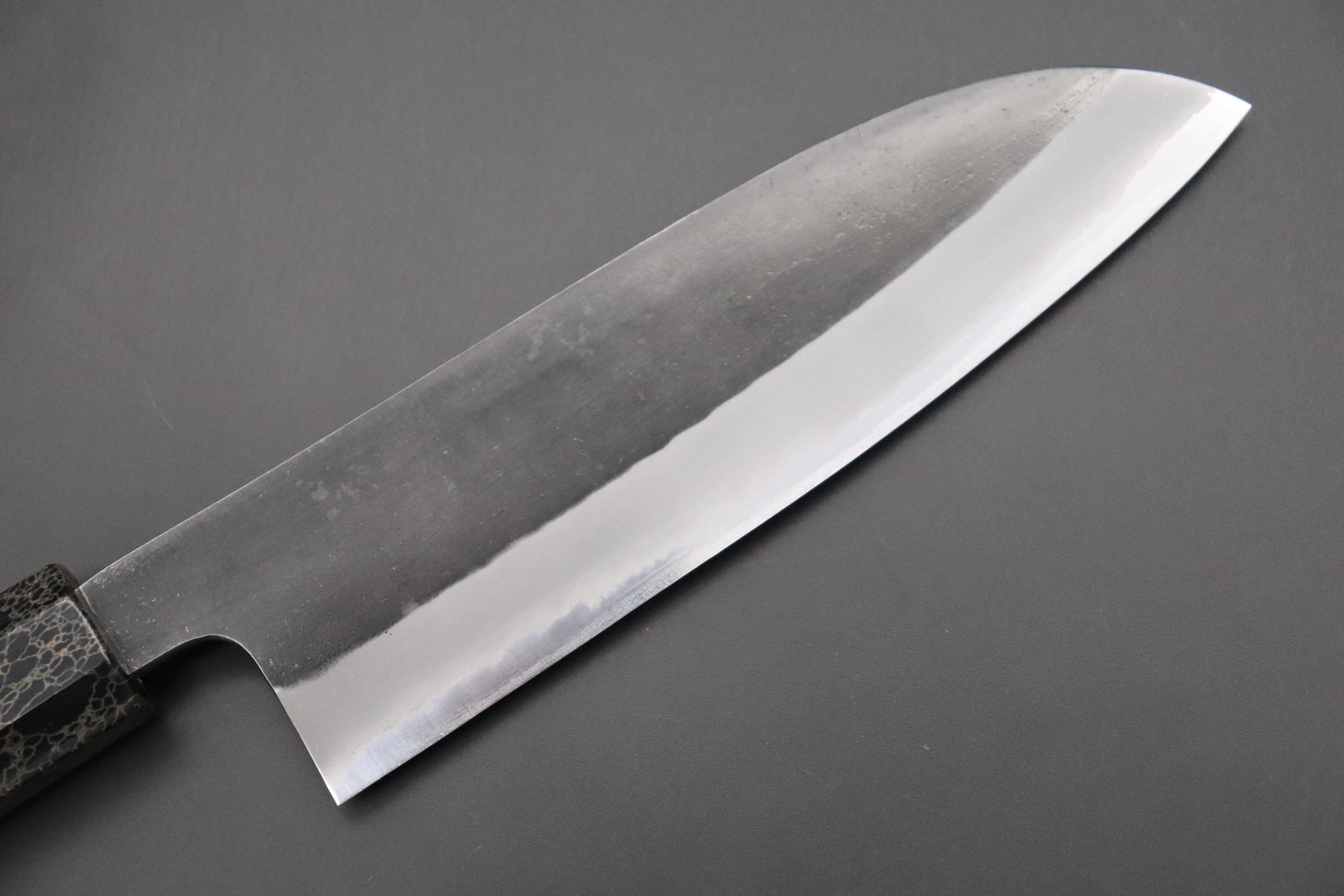 Custom Limited Edition, Hinoura White Steel No.1 Kurouchi Series HS1-4SP14 Wa Santoku 165mm (6.4 Inch)