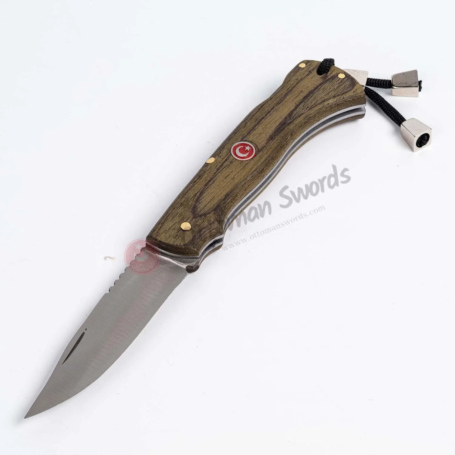 Deco Wood Handle LockBack Folding Knife 3.5 İnches Blade