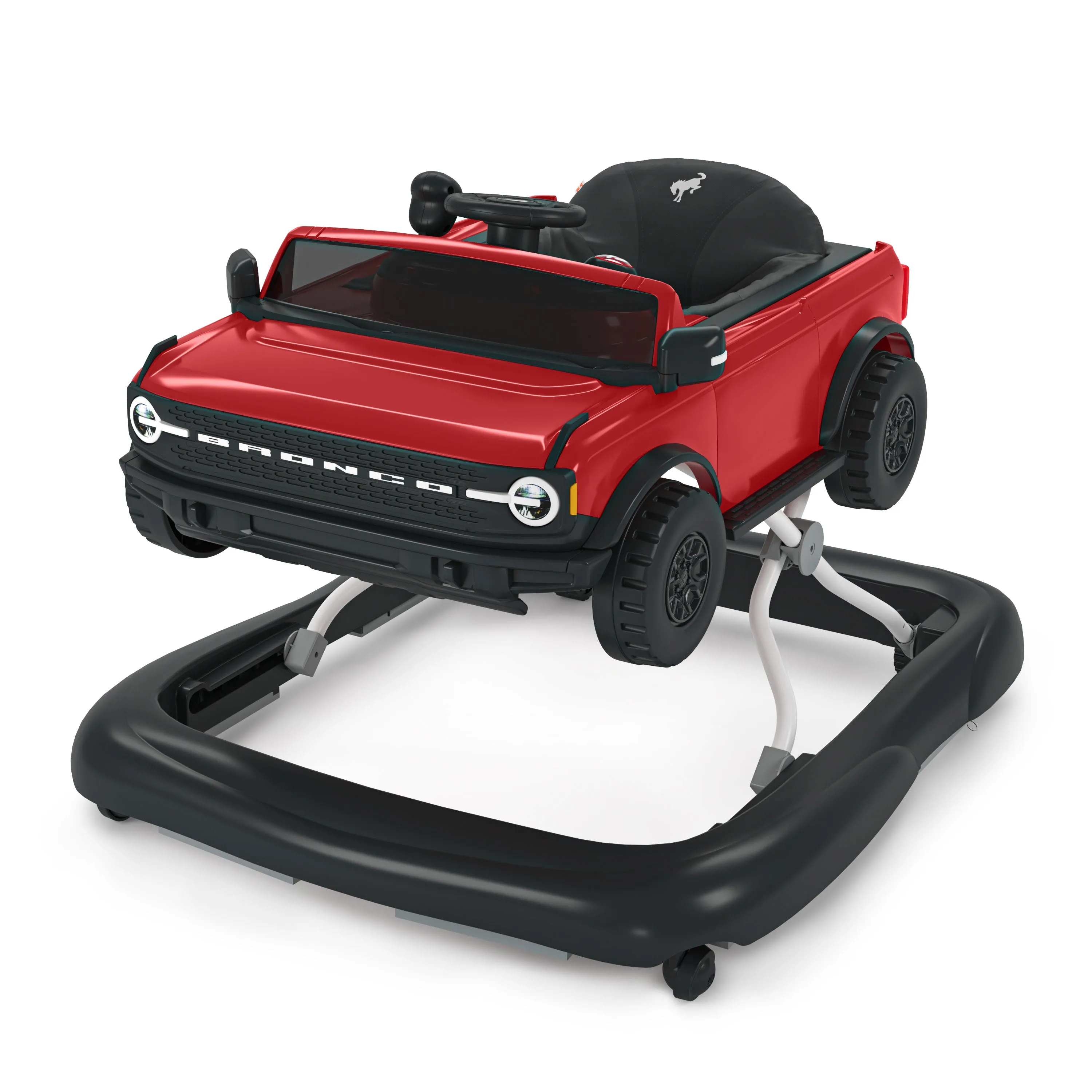 Ford Bronco 4-in-1 Race Red Baby Activity Walker with 4 Ways to Play