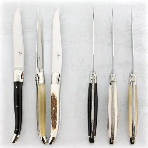 Forge de Laguiole Assorted Animalia Steak Knives in Wooden Box