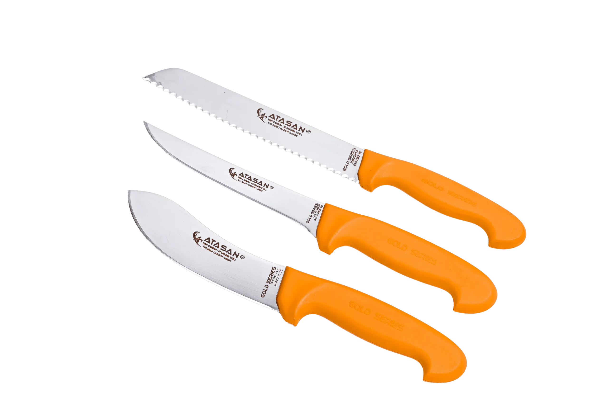 Gold Series Butcher/Kitchen Knives Set of 3 No: 2