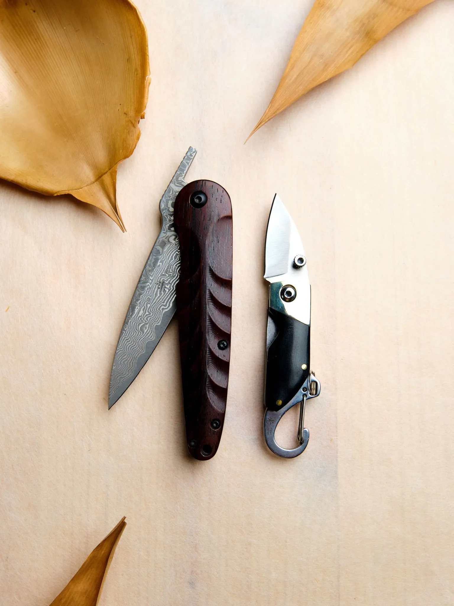 Japanese Folding Pocket Knife Set