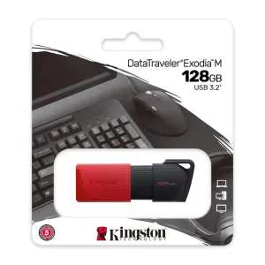 Kingston Datatraveler Exodia M - Usb Flash Drive - 128 Gb - Usb 3.2 Gen 1