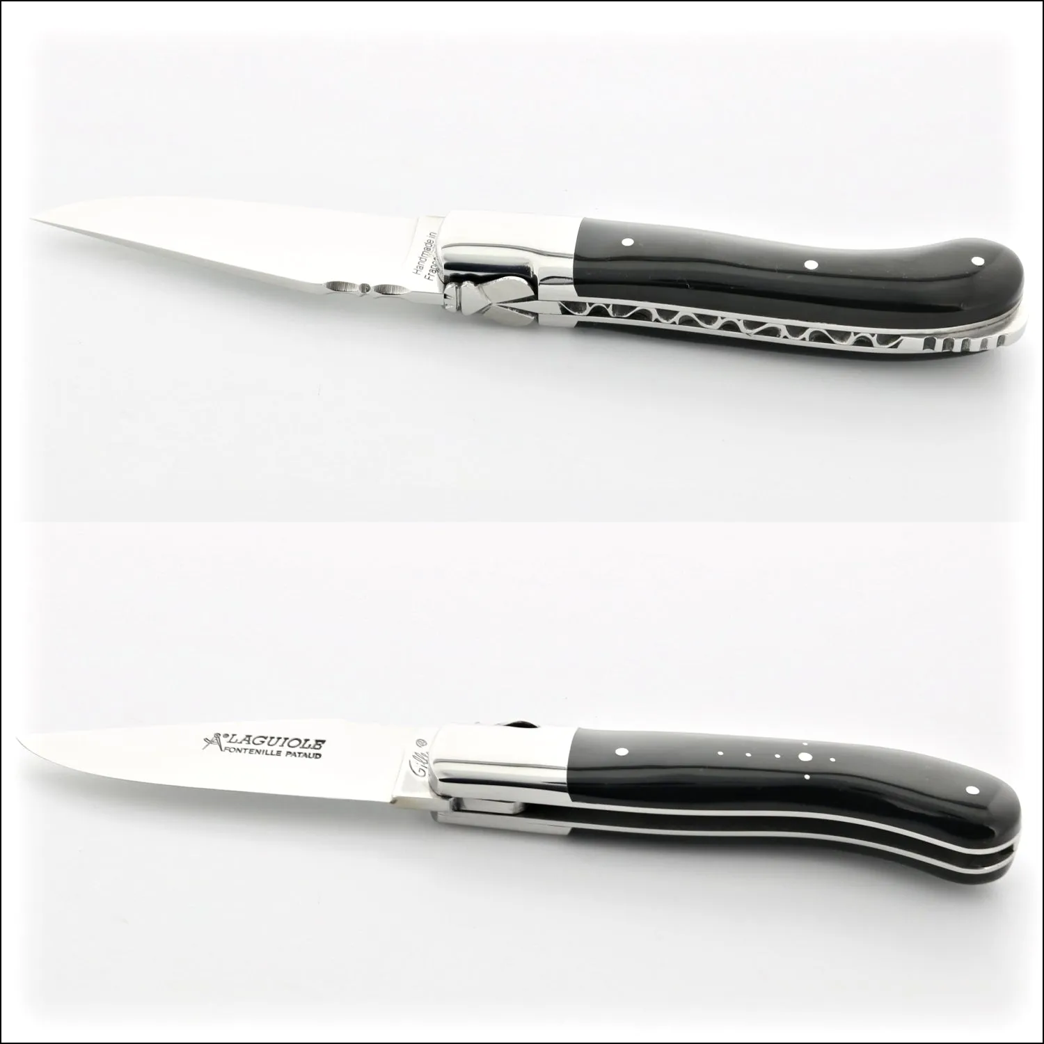 Laguiole Gentleman's Knife - Black Horn Tip