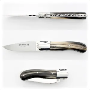 Laguiole Gentleman's Knife - Flamed Horn Tip