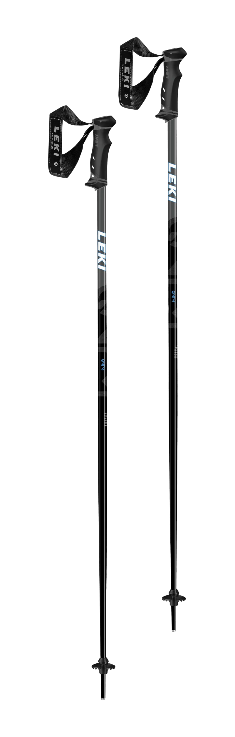 Leki QNTM Ski Poles Black/Blue