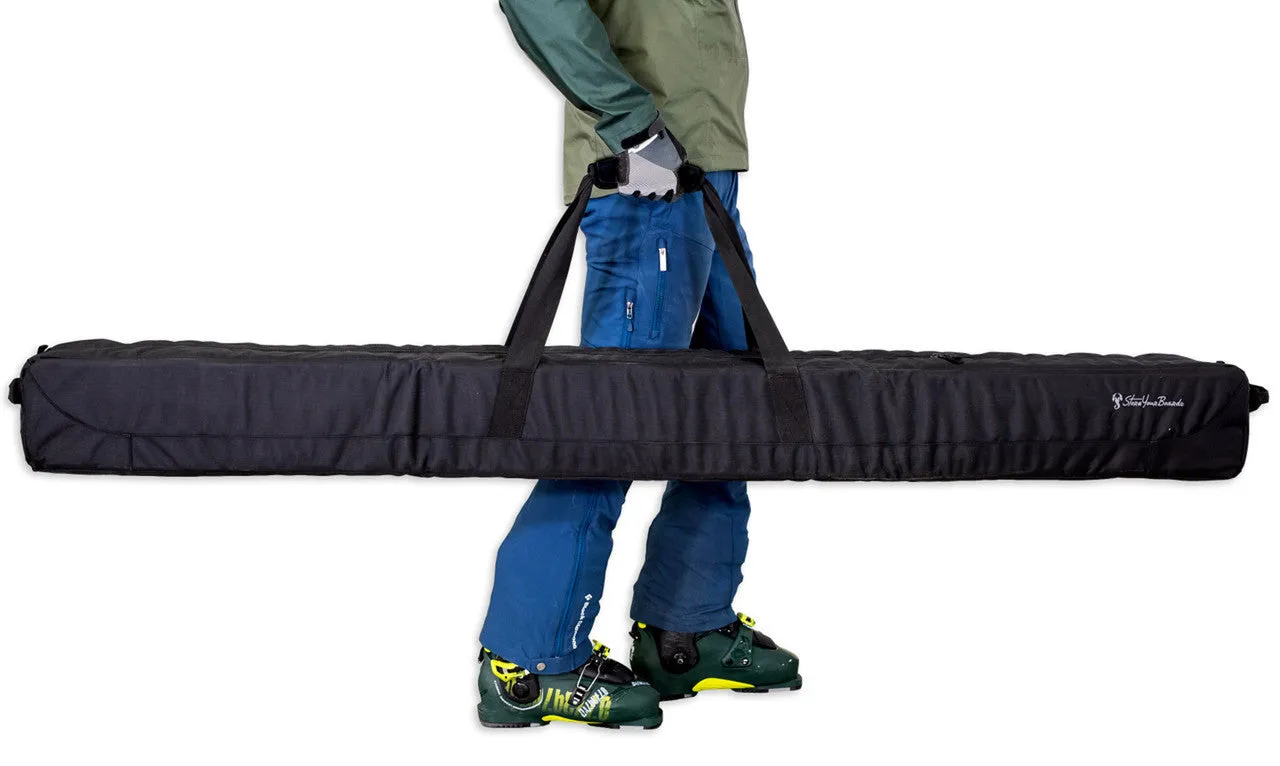 Mountain Essential Ski Travel Bag Holds Single Pair of Skis