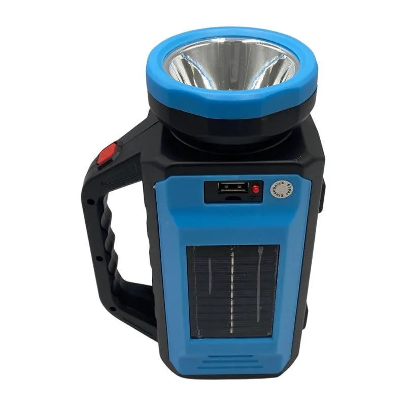 Multifunctional Solar Rechargeable Portable Lamp Fa-7528A Blue