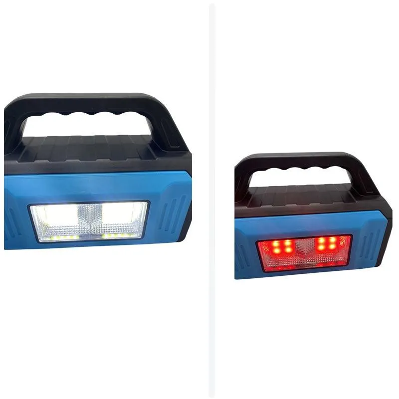 Multifunctional Solar Rechargeable Portable Lamp Fa-7528A Blue