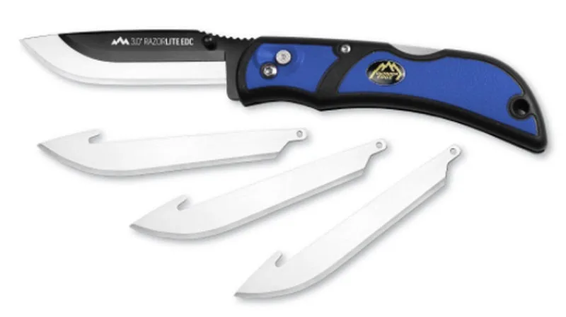 Outdoor Edge 3.0in Razor-Lite EDC Blue Knife RLU30-40C