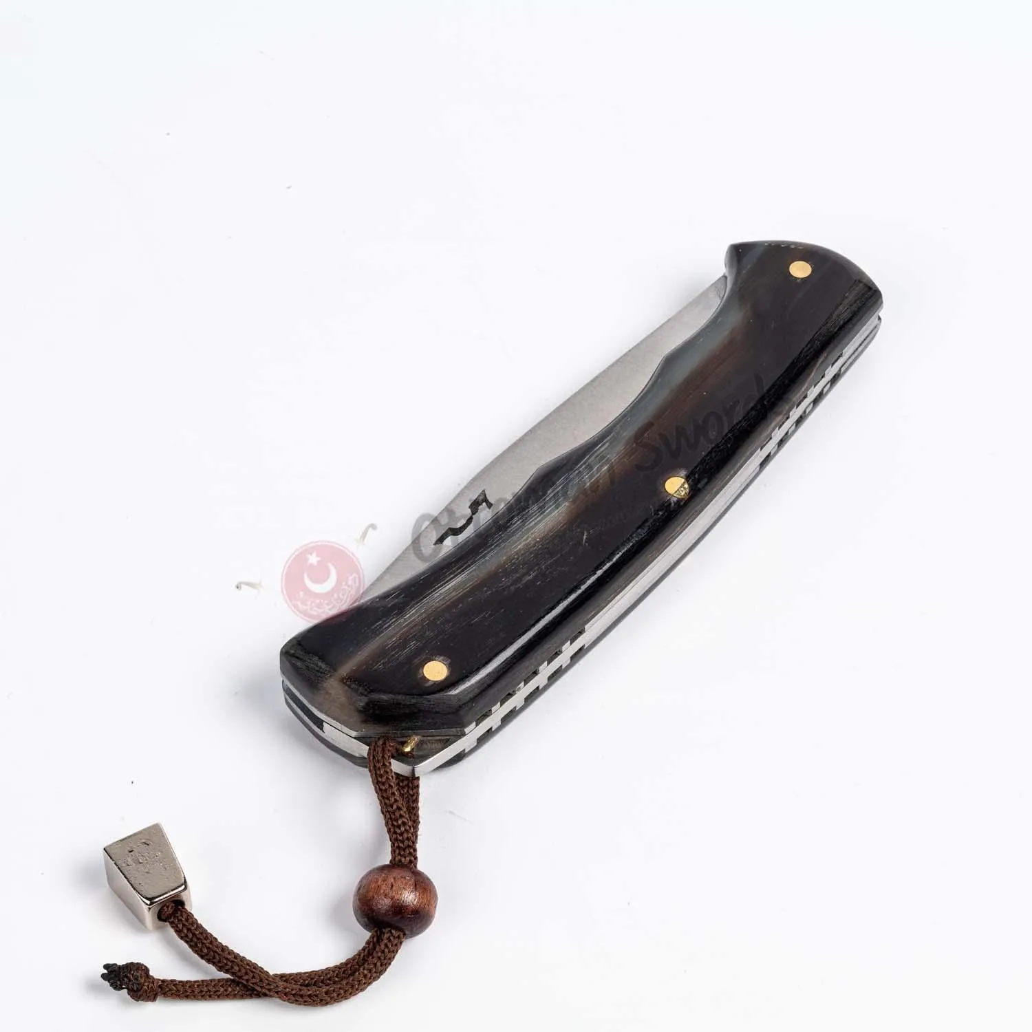 Ram Horn Handle Liner Lock Folding Pocket Knife