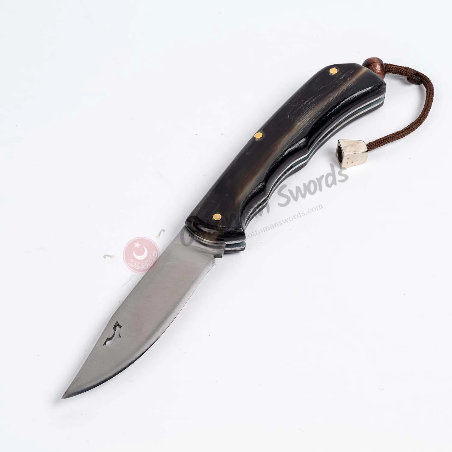 Ram Horn Handle Liner Lock Folding Pocket Knife