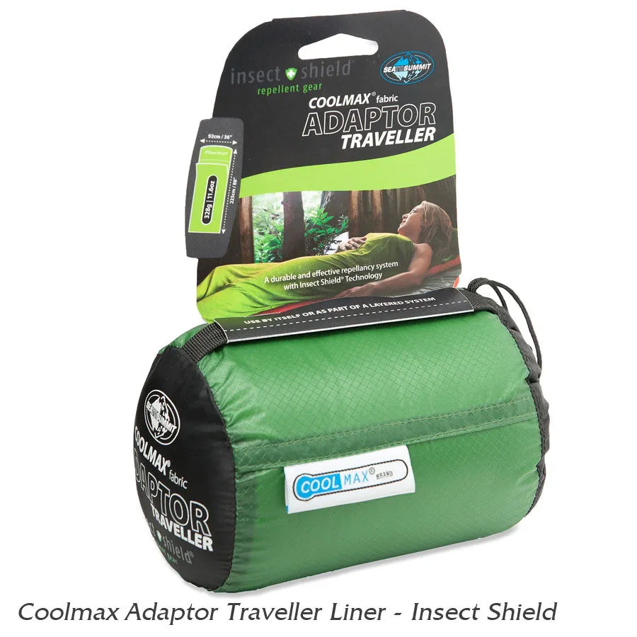 Sea to Summit Coolmax Adaptor Traveller Liner - with Insect Shield