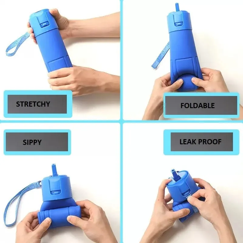 Silicone Collapsible/Foldable Water Bottle - H00433