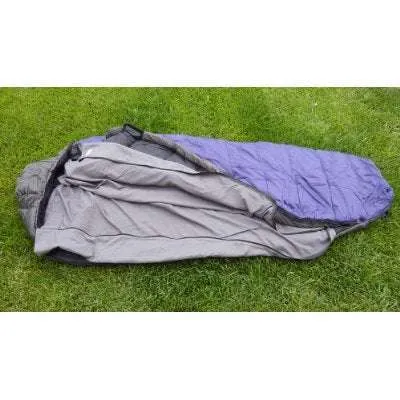 Sleeping Bag Liner Hiking Camping Hostel Travel Sack Sheet, Rectangular with Zipper 80"L