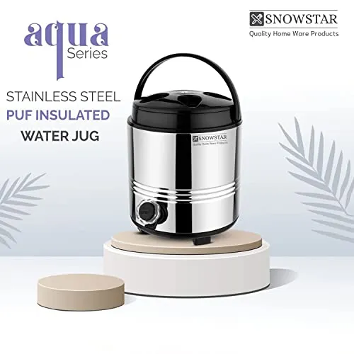 SNOWSTAR® Insulated Water Jug I Stainless Steel Body Inside and Outside I 5 Liter of Capacity I Thermosteel Water Container