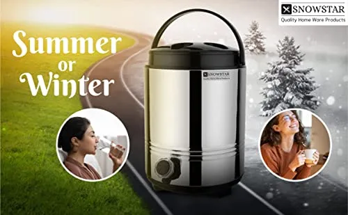 SNOWSTAR® Insulated Water Jug I Stainless Steel Body Inside and Outside I 5 Liter of Capacity I Thermosteel Water Container