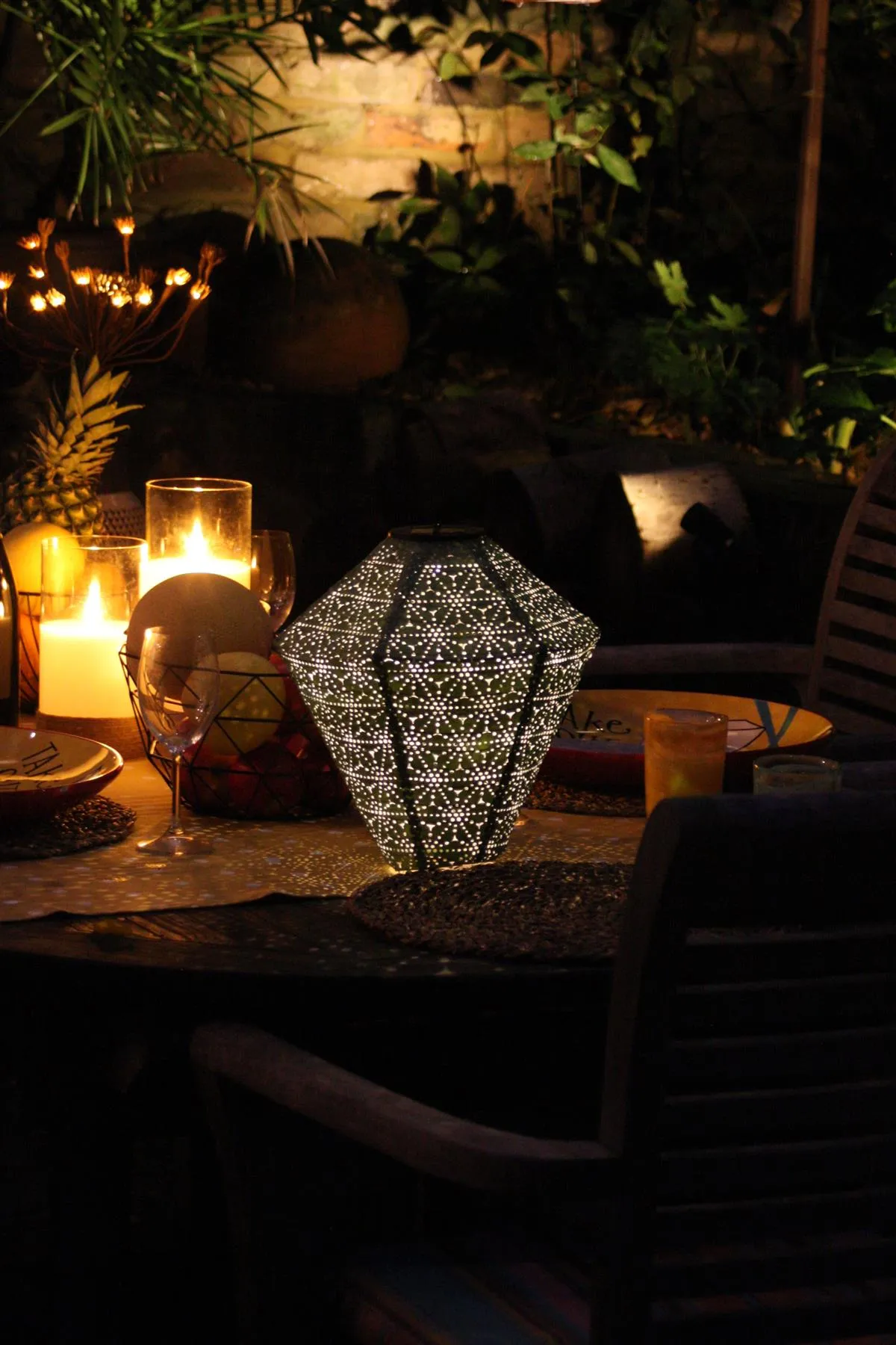 Solar Lantern - LED Outdoor Hanging & Table Light - Sold Individually - Diamond