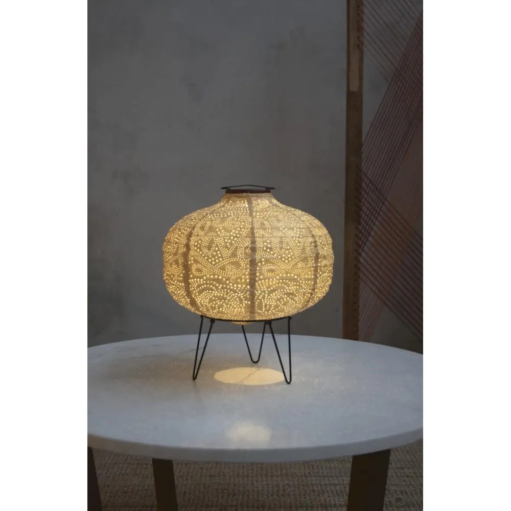 Solar Lantern - LED Outdoor Hanging & Table Light - Sold Individually - Yellow Pumpkin