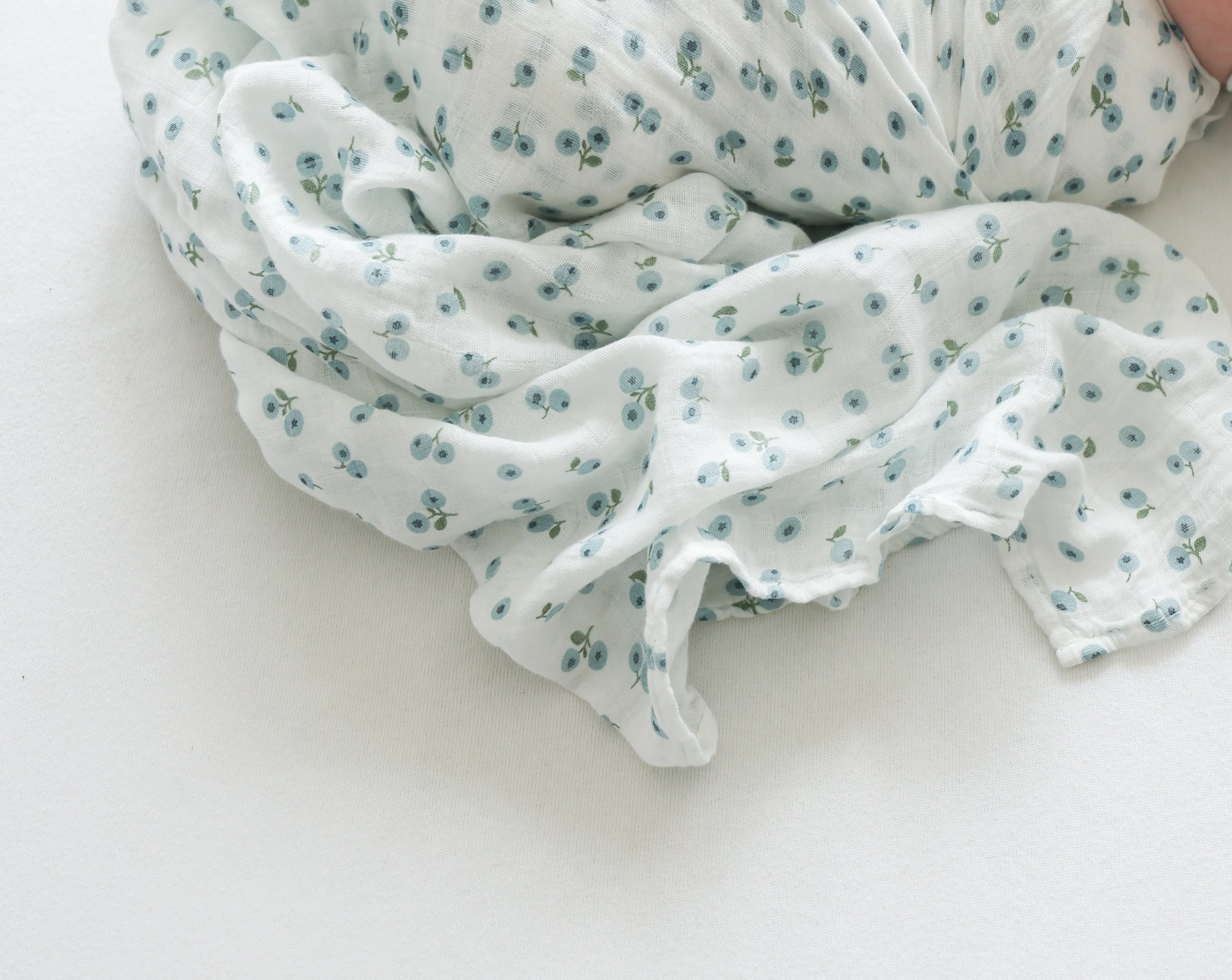 Swaddle Blanket Multipurpose Muslin - Blueberries