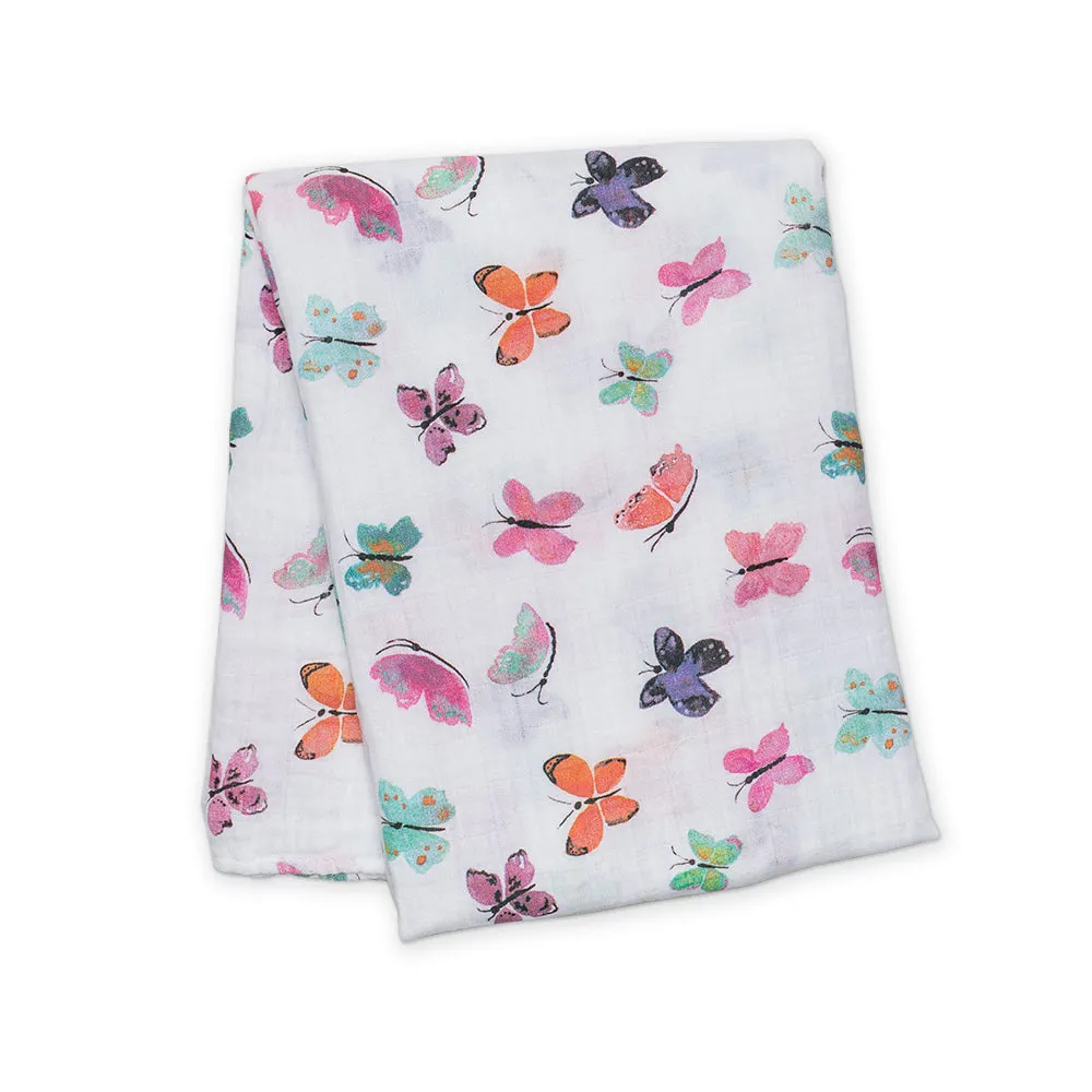 Swaddle Blanket Multipurpose Muslin - Butterfly