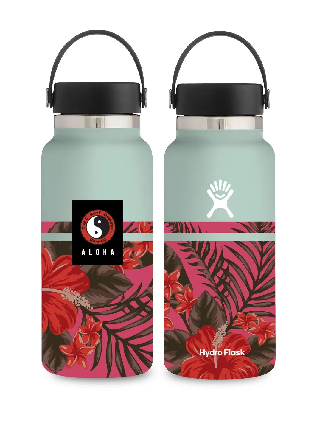 T&C Surf 32 oz Botanic Hydro Flask