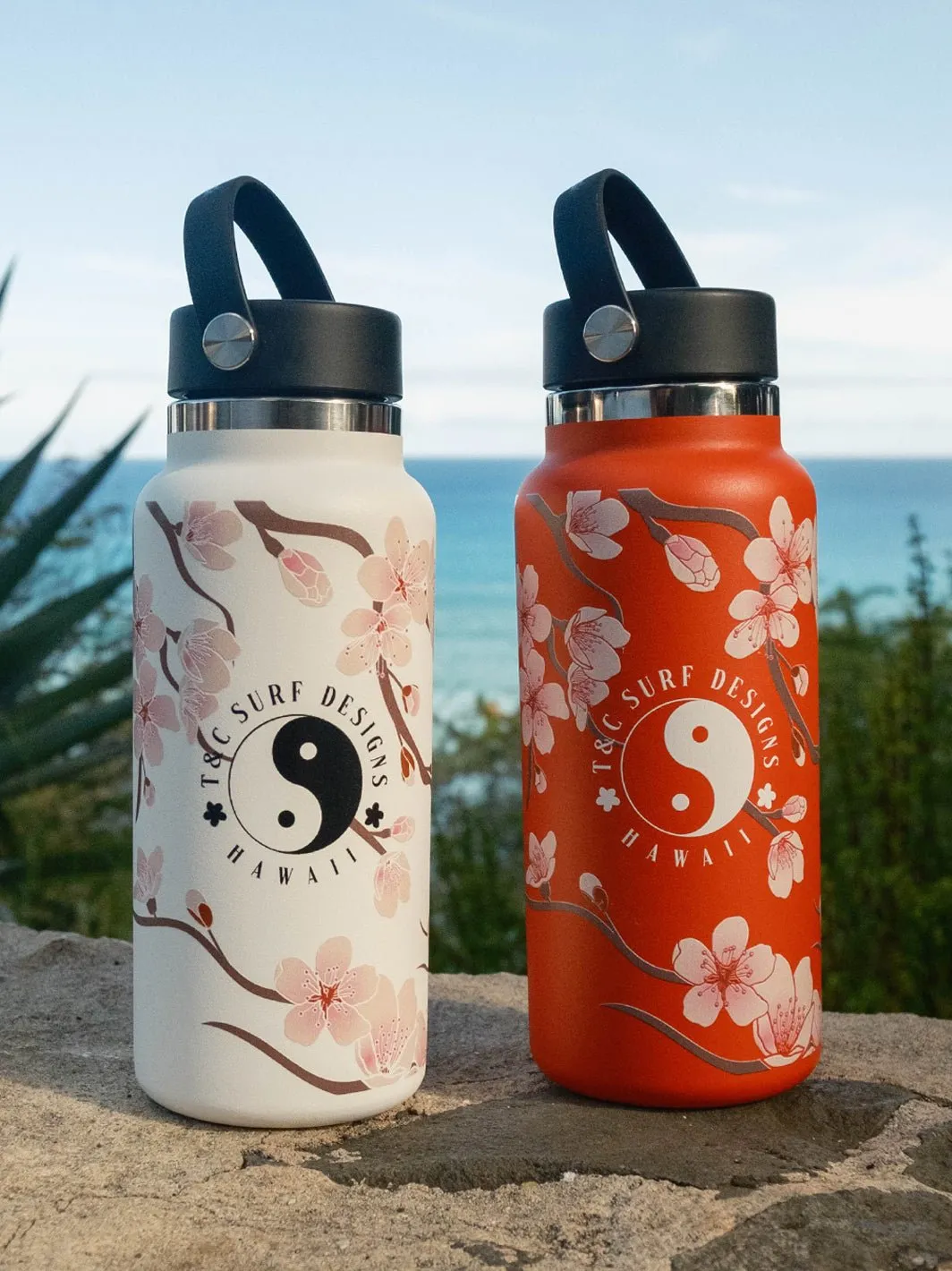 T&C Surf 32 oz Cherry Bloom Hydro Flask