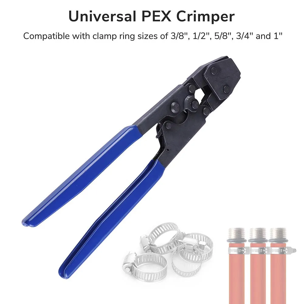 TheLAShop 5in1 Pex Clamping Tool Copper Cinch Ring Tool Kit