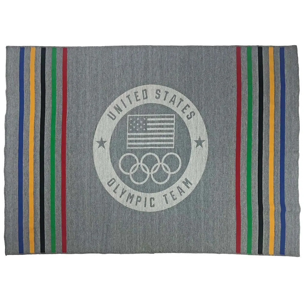 US Olympic Team Wool Throw Blanket