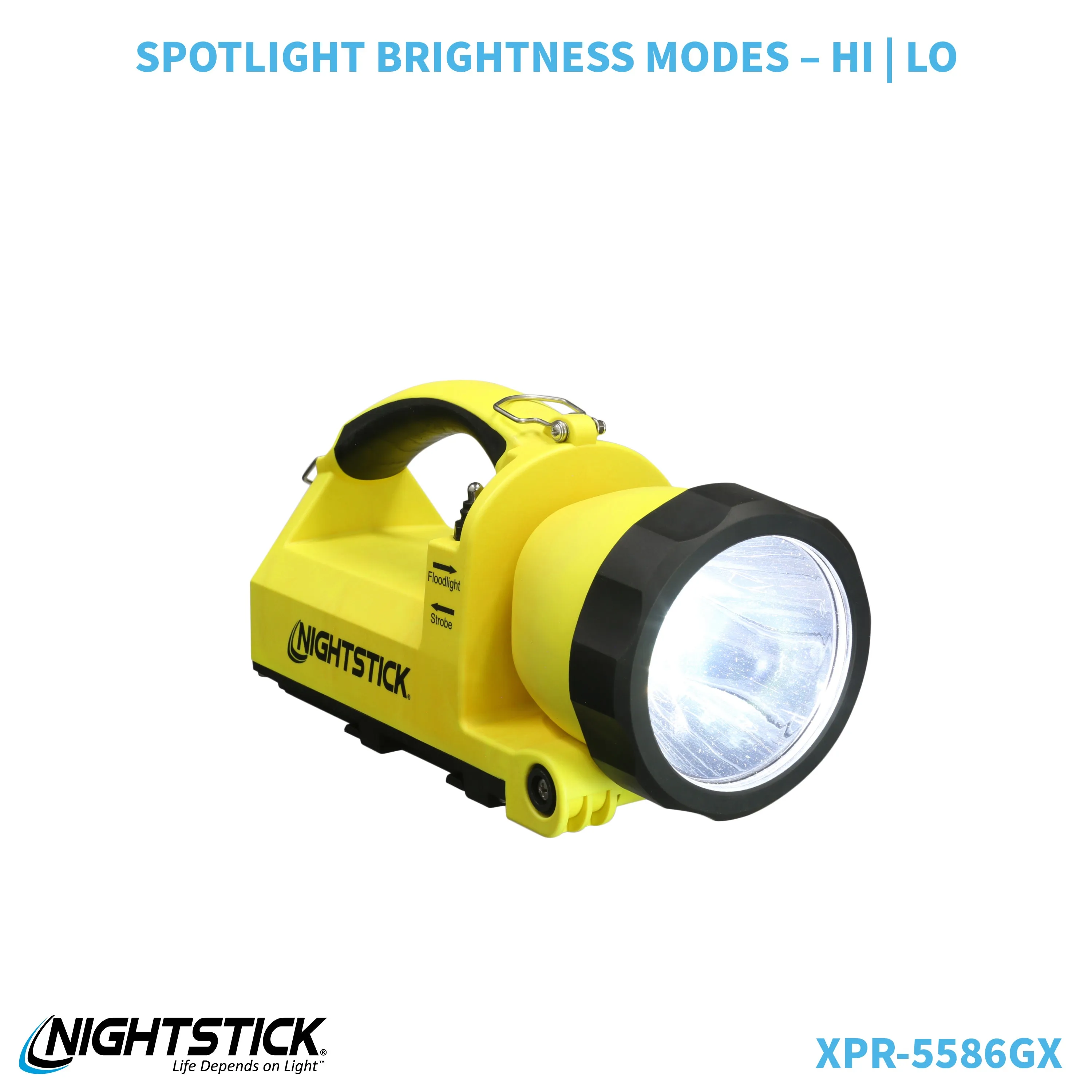 XPR-5586GX: IS Rechargeable Dual-Light Lantern w/Pivoting Head