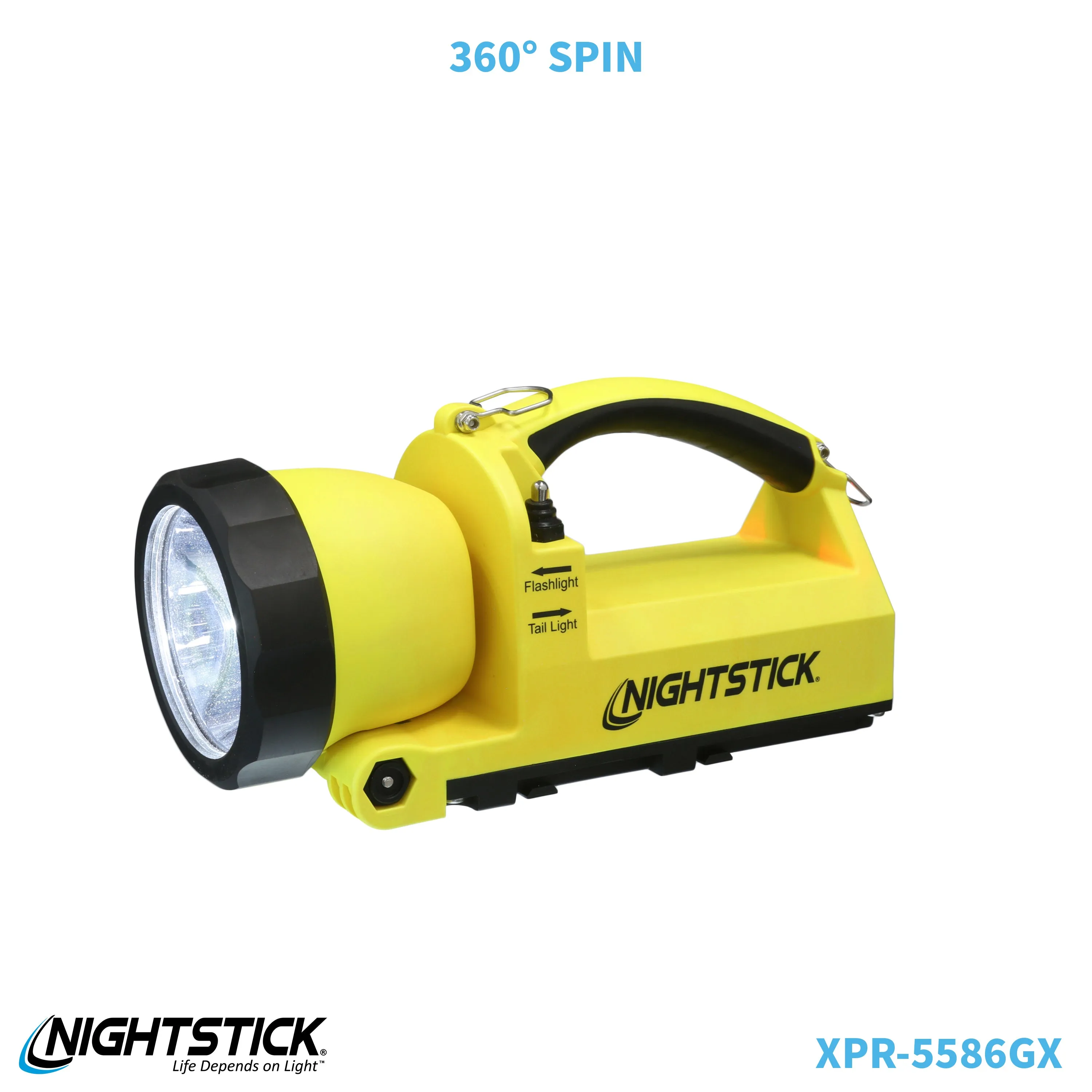 XPR-5586GX: IS Rechargeable Dual-Light Lantern w/Pivoting Head